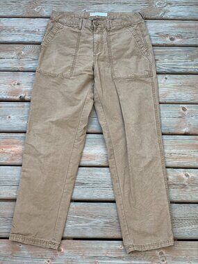 Vintage Y2K Old Navy Workwear Carpenter Cargo Pants Mens 34x31 Khaki Loose Taper